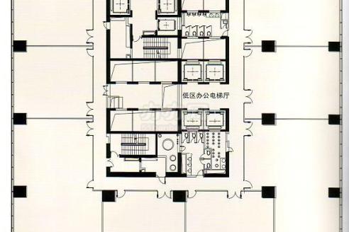 凯德龙之梦虹口广场写字楼平面图